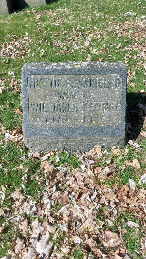 Nettie E. George Smingler's grave. Photo 3