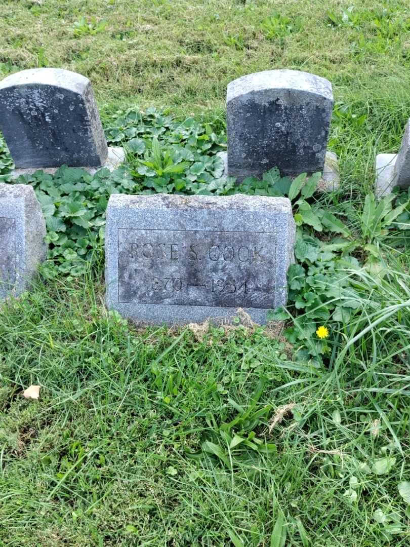 Rose S. Cook's grave. Photo 2