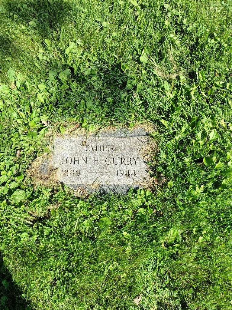 John E. Curry's grave. Photo 2