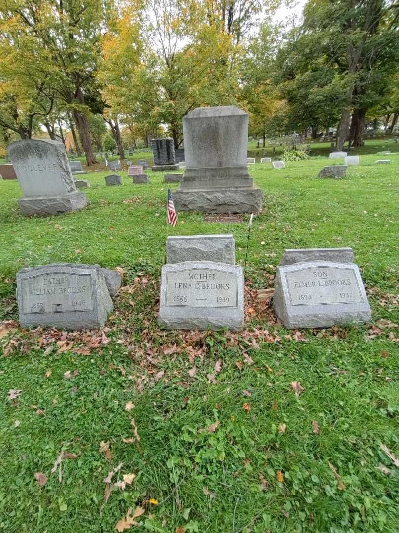 Lena C. Brooks's grave. Photo 1