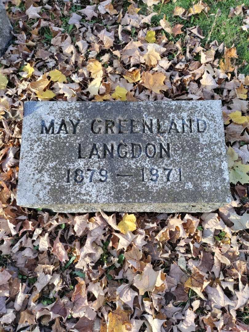 May Langdon's grave. Photo 3