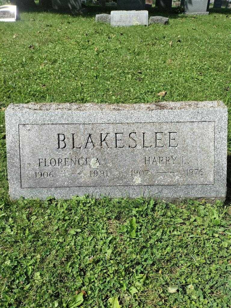 Florence Blakeslee's grave. Photo 3
