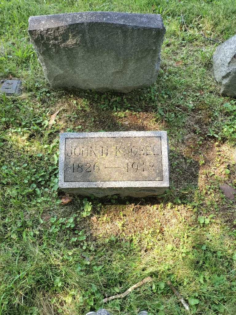 John H. Knobel's grave. Photo 2