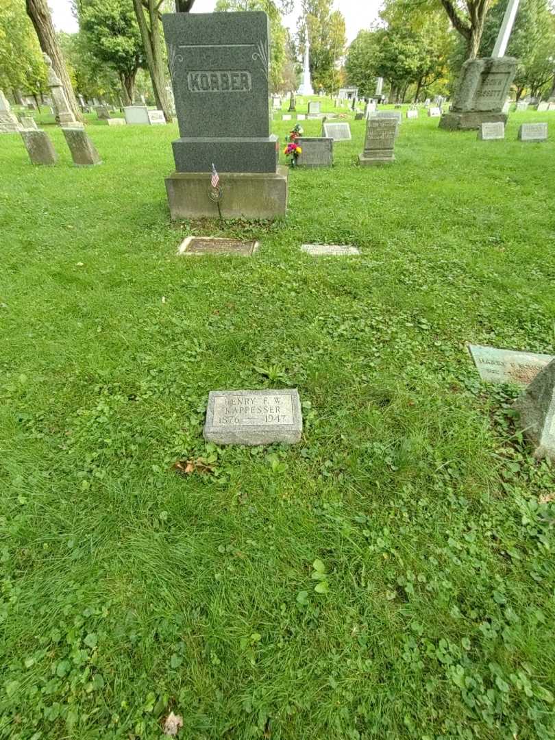 Henry F. W Kappesser's grave. Photo 1