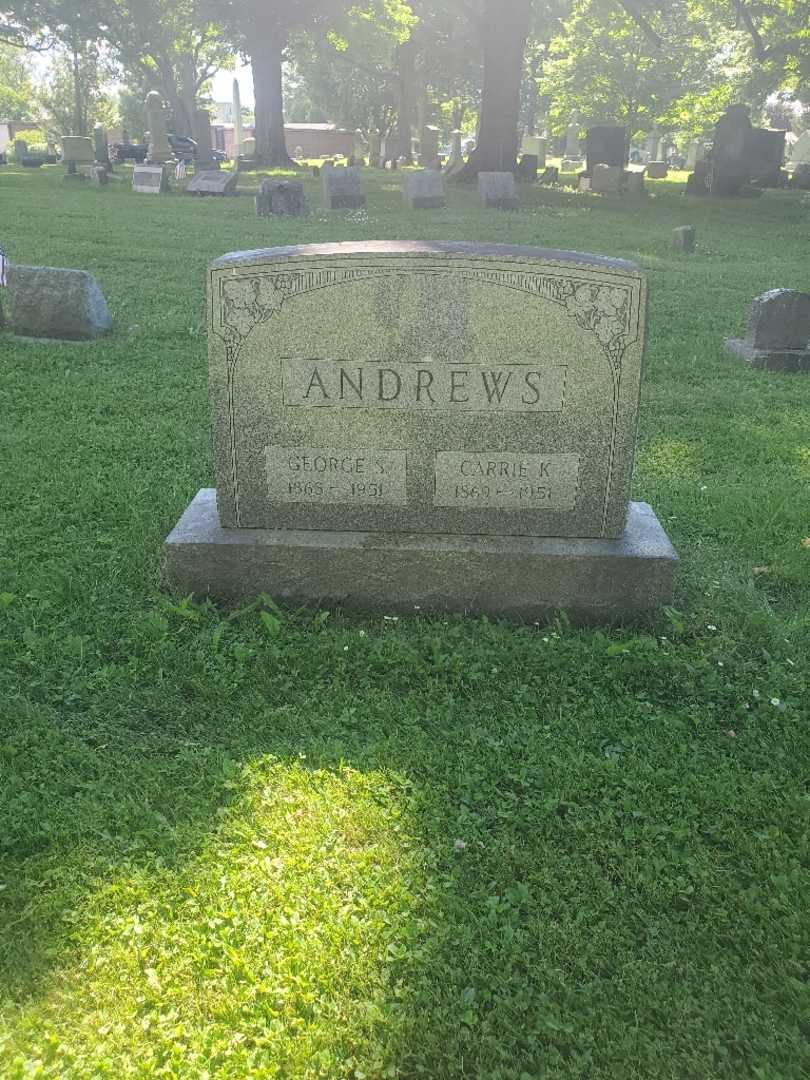 Carrie K. Andrews's grave. Photo 3