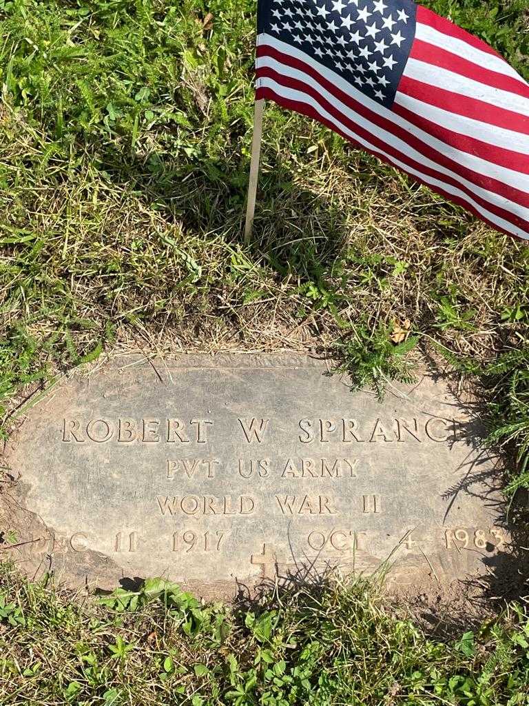 Robert W. Sprang's grave. Photo 3
