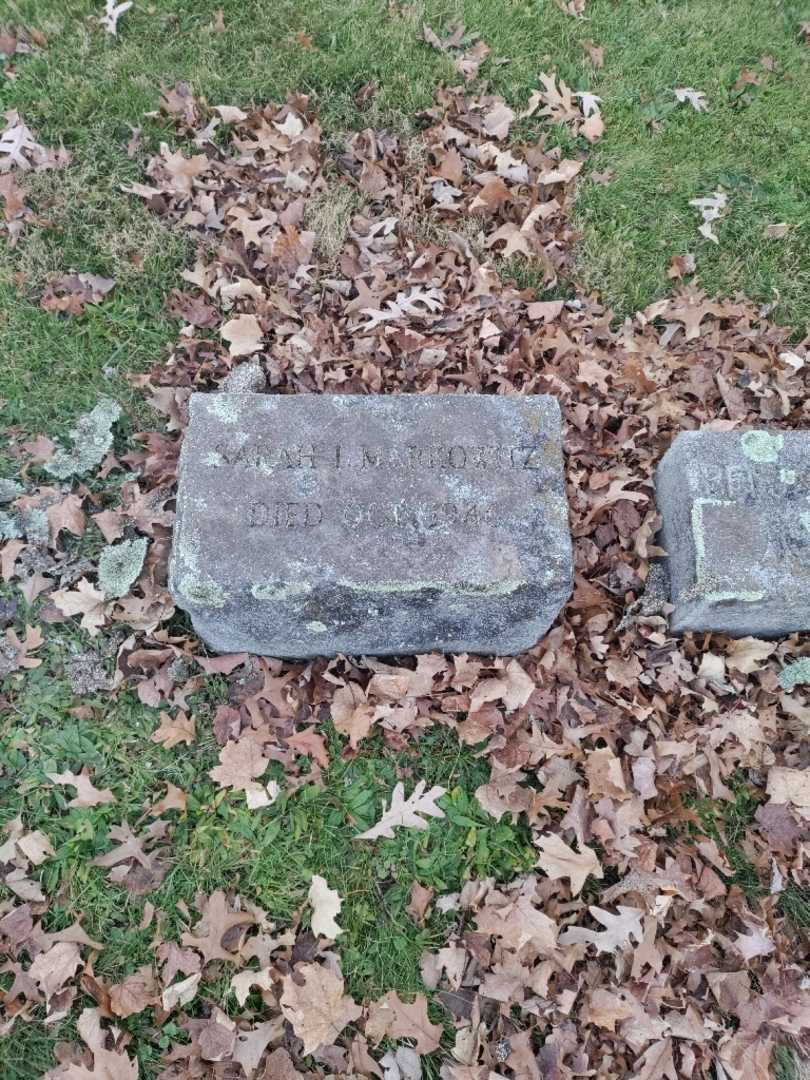 Sarah L. Markowitz's grave. Photo 2