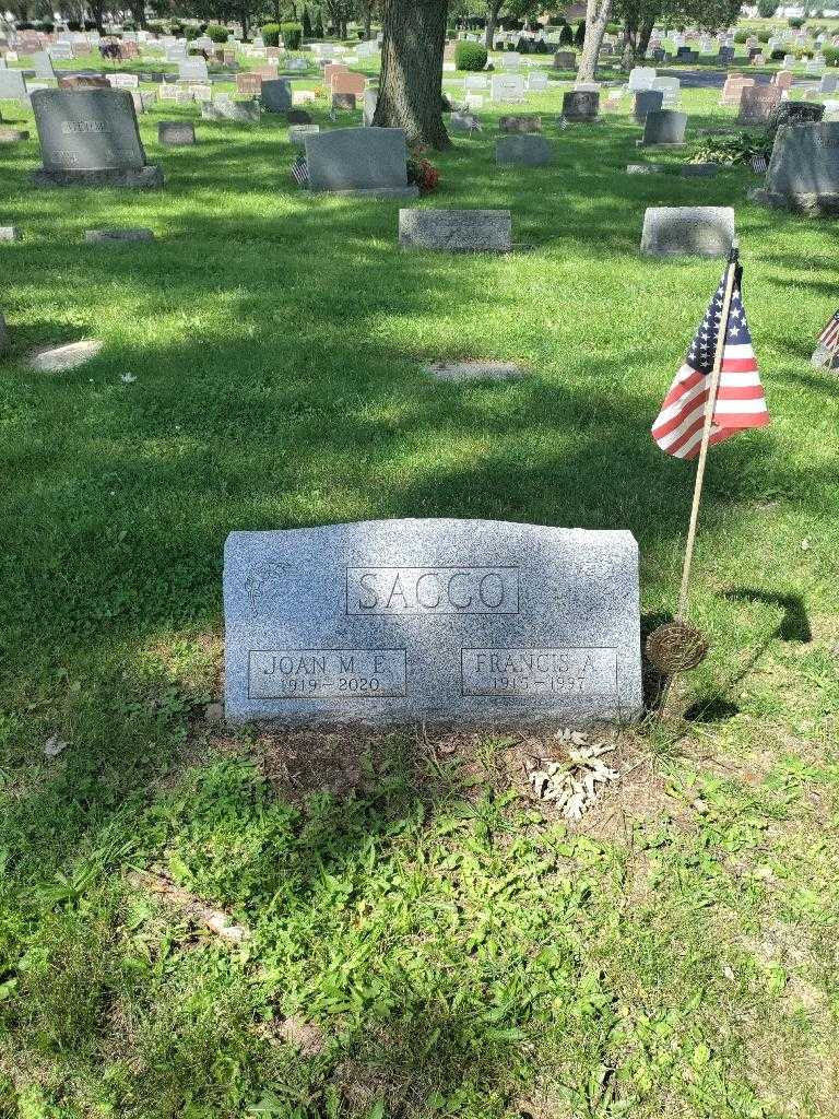 Francis A. Sacco's grave. Photo 2