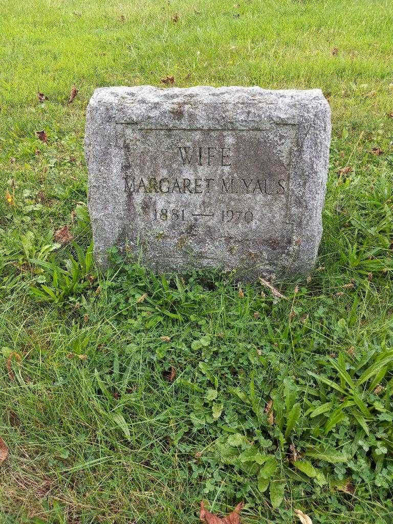 Margaret M. Yaus's grave. Photo 3