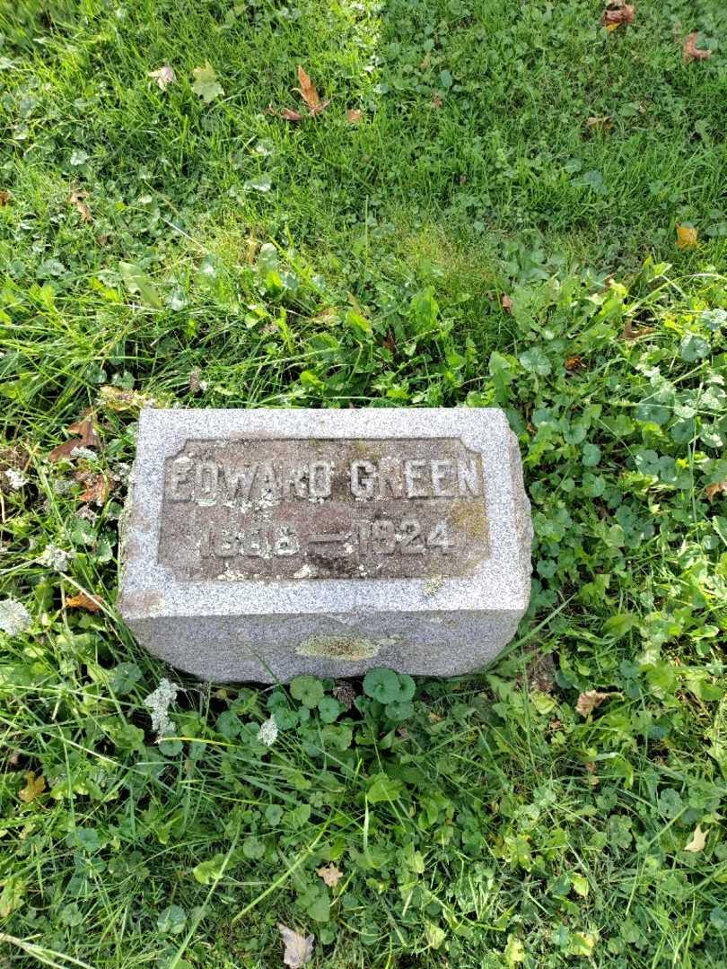 Edward J. Green's grave. Photo 2