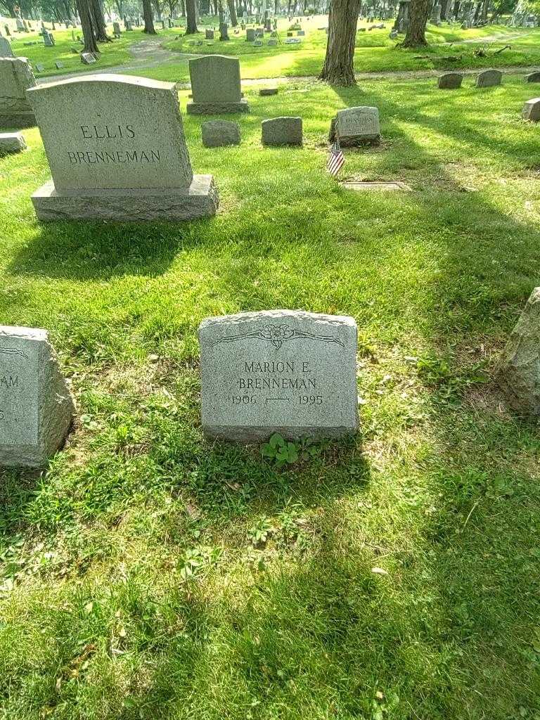 Marion E. Brenneman's grave. Photo 1