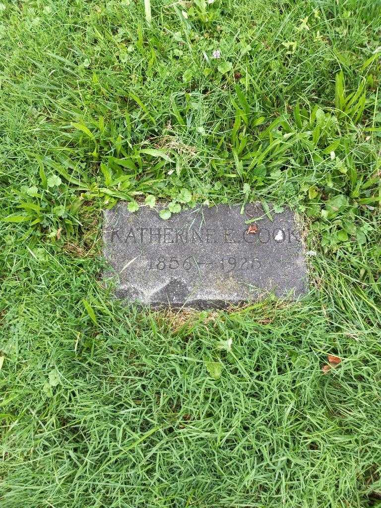 Katherine E. Cook's grave. Photo 1