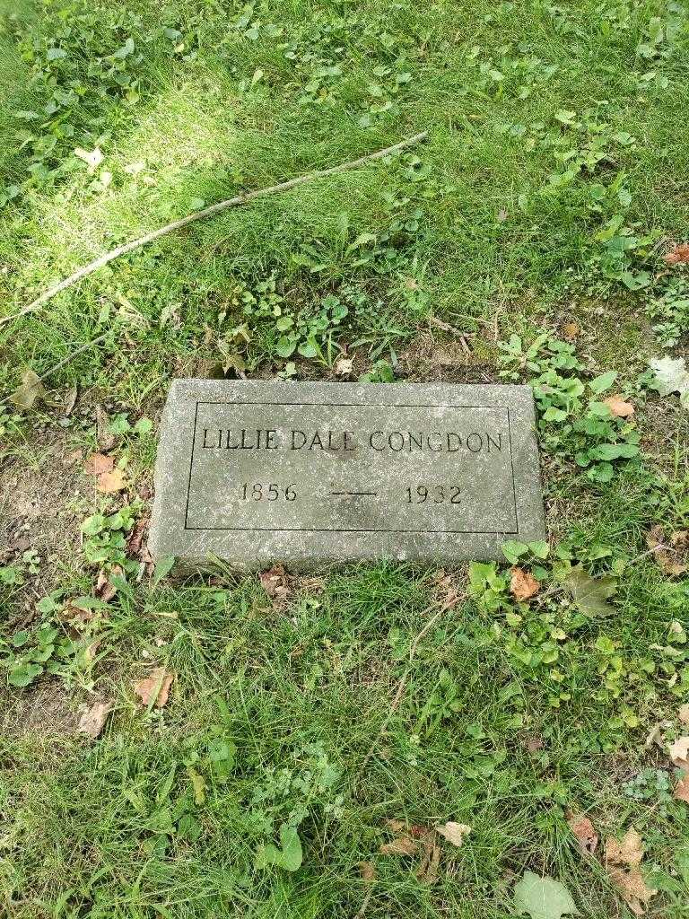 Lillie Dale Congdon's grave. Photo 2
