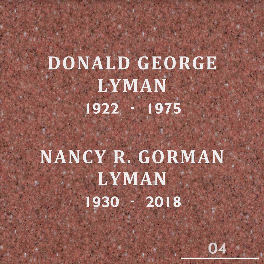 Nancy R. Gorman Lyman's grave