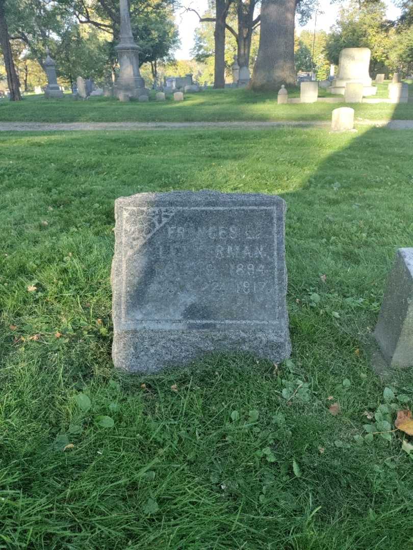 Frances L. Letterman's grave. Photo 2