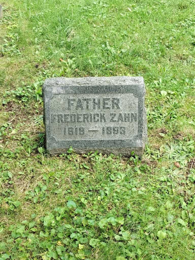 Frederick Zahn's grave. Photo 2