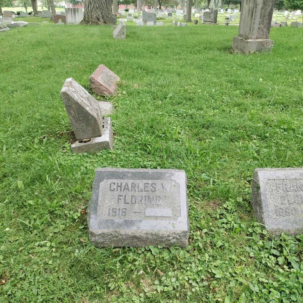 Charles W. Floring's grave. Photo 1