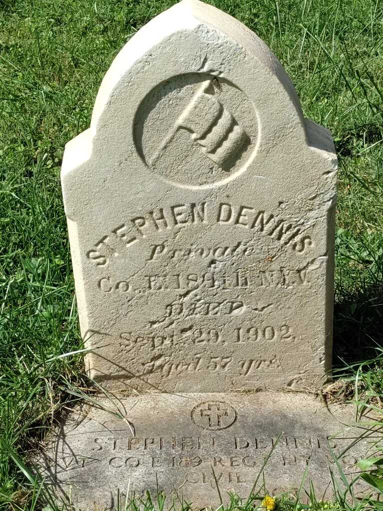 Stephen Dennis's grave. Photo 3