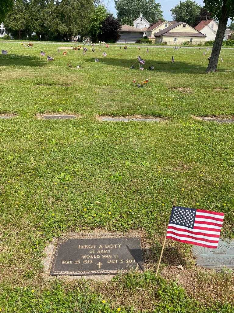 LeRoy A. Doty's grave. Photo 2