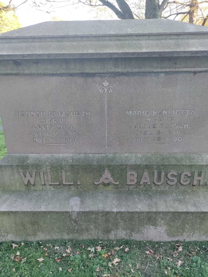 Marie Henrietta Bausch's grave. Photo 4