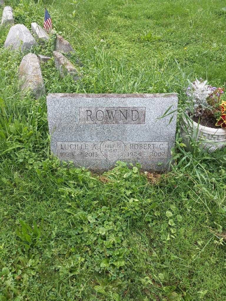 Lucille A. Rownd's grave. Photo 1