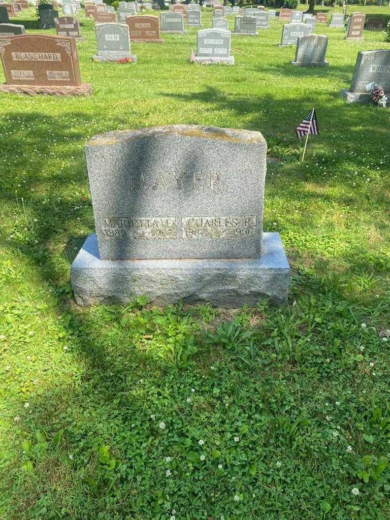 Marietta E. Mayer's grave. Photo 2