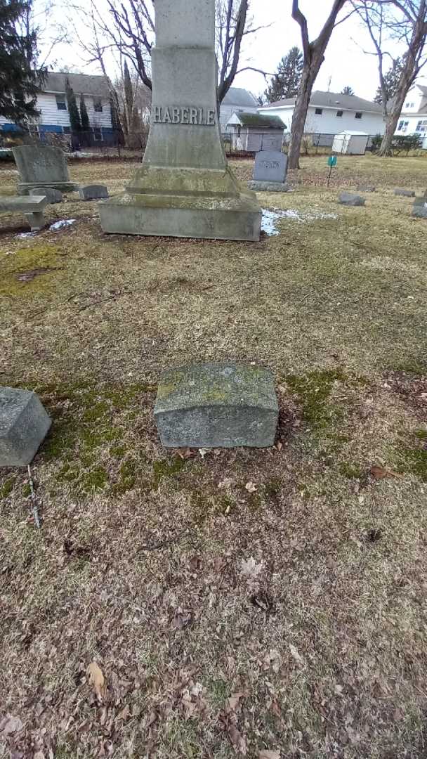Charles Haberle's grave. Photo 1