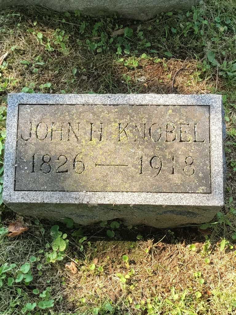 John H. Knobel's grave. Photo 3