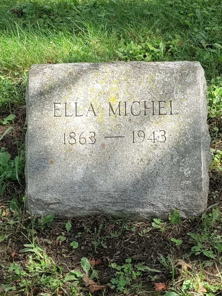 Ella Michel's grave. Photo 3