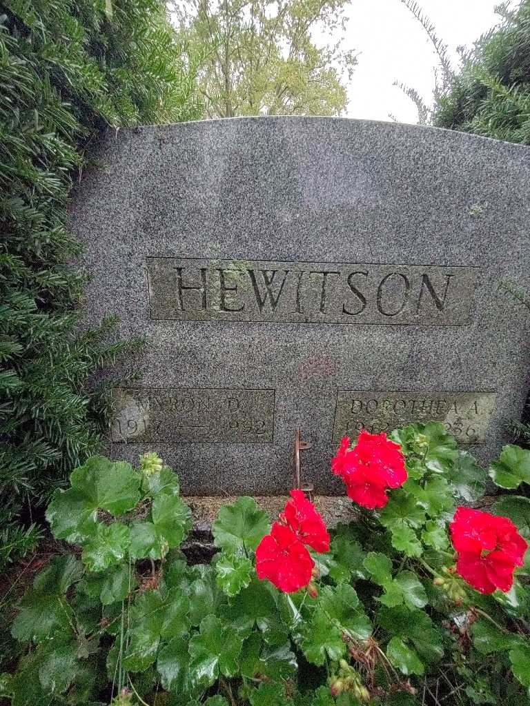 Myron Hewitson's grave. Photo 6