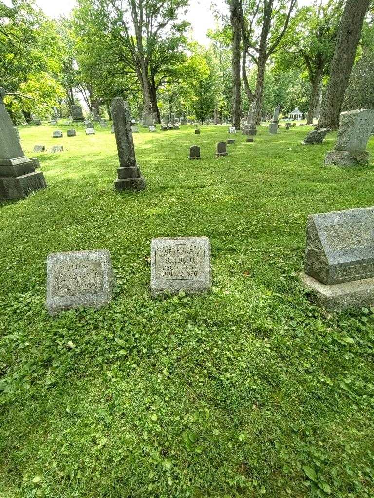 Gertrude H. Schlicht's grave. Photo 1