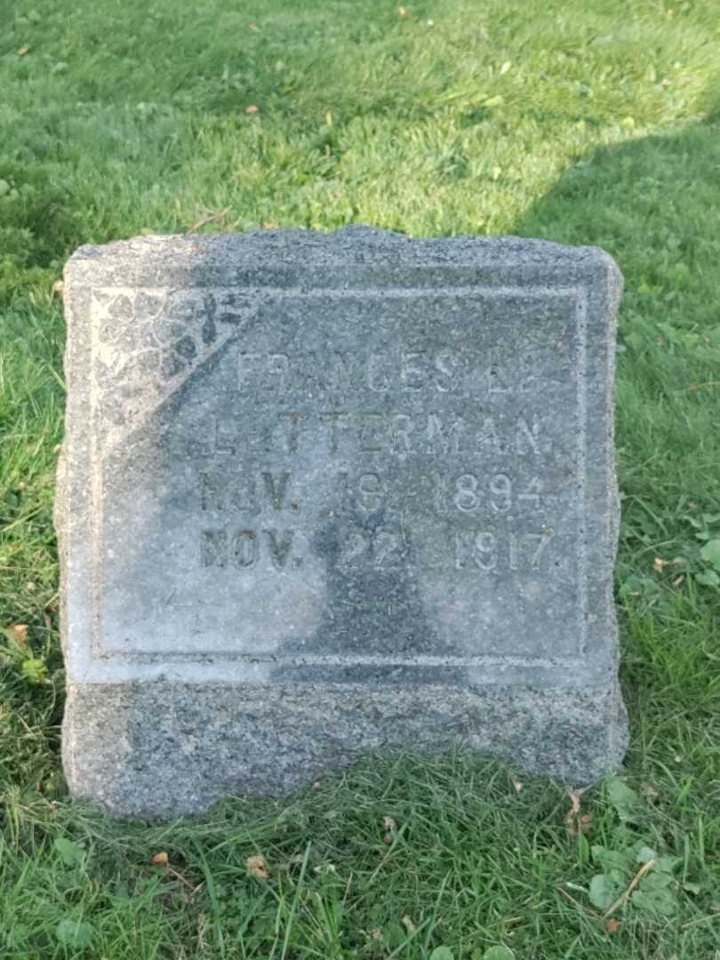 Frances L. Letterman's grave. Photo 3
