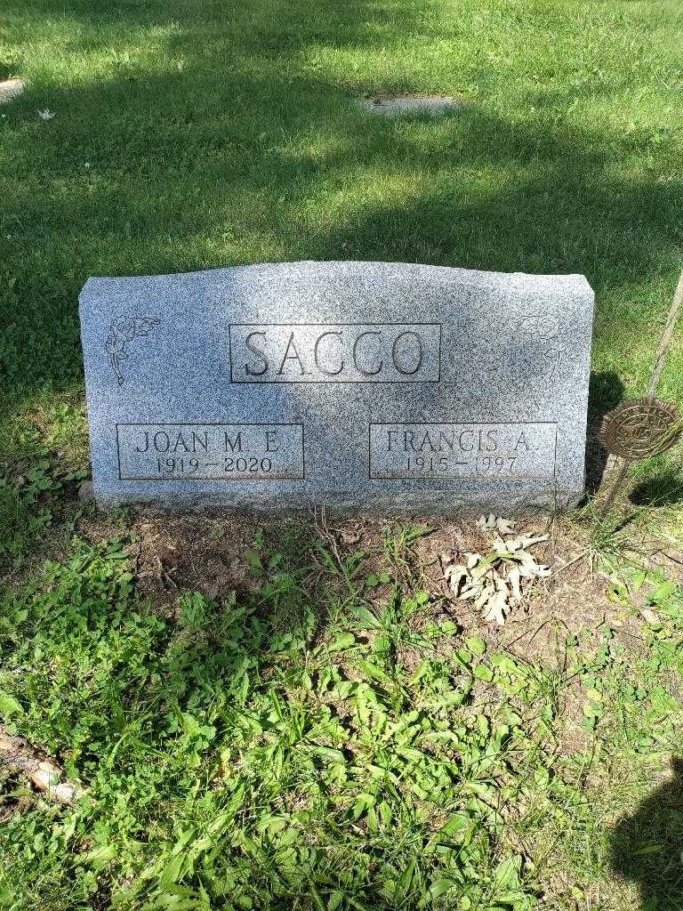 Francis A. Sacco's grave. Photo 3