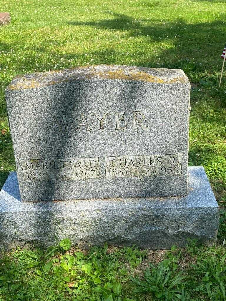 Marietta E. Mayer's grave. Photo 3