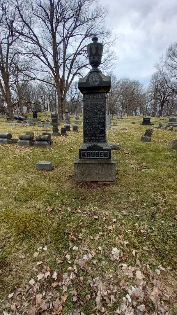 Amelia Kruger's grave. Photo 1