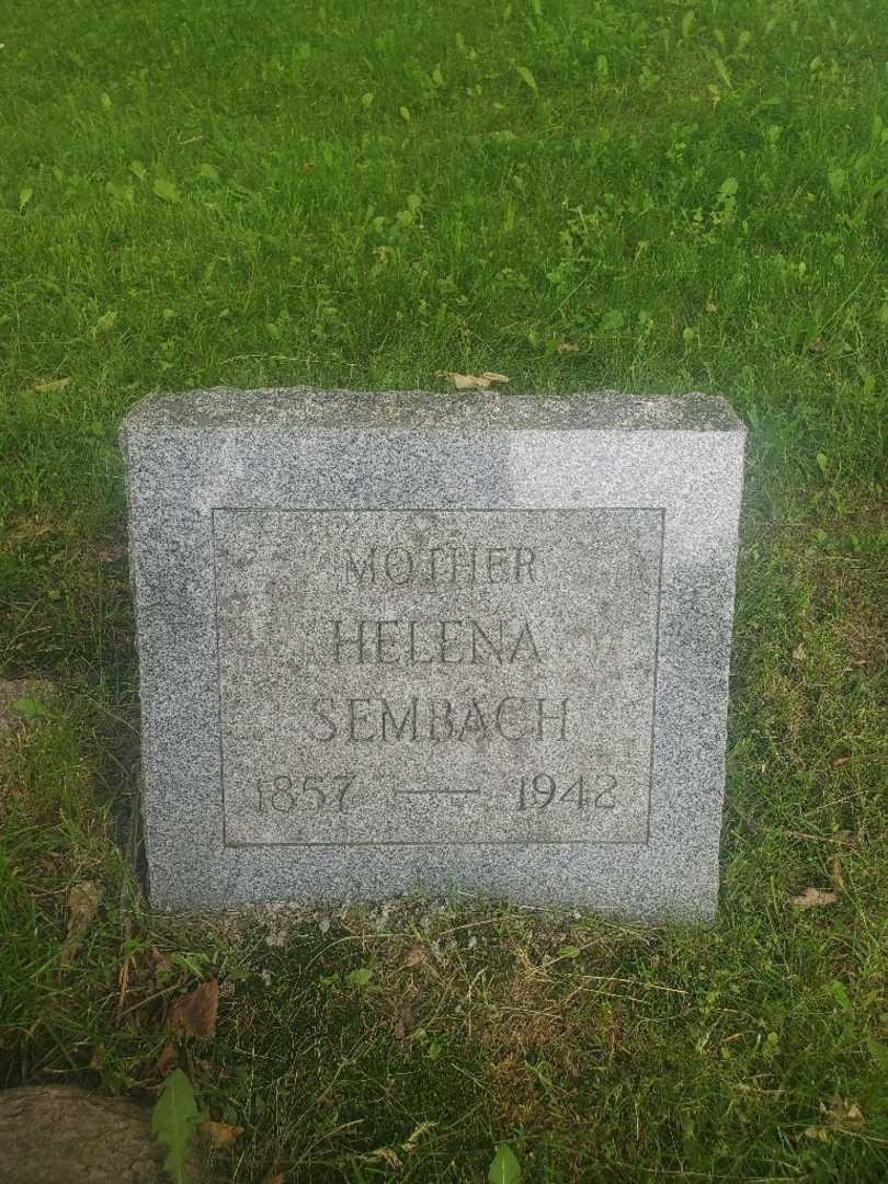 Helena Sembach's grave. Photo 4