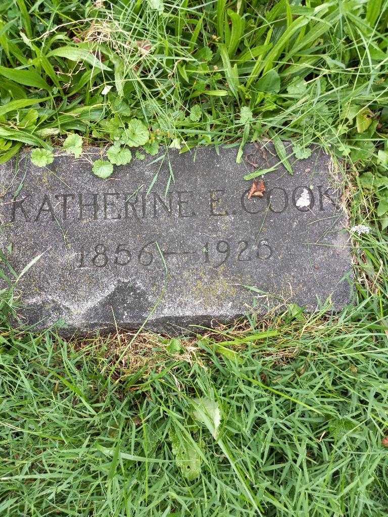 Katherine E. Cook's grave. Photo 2