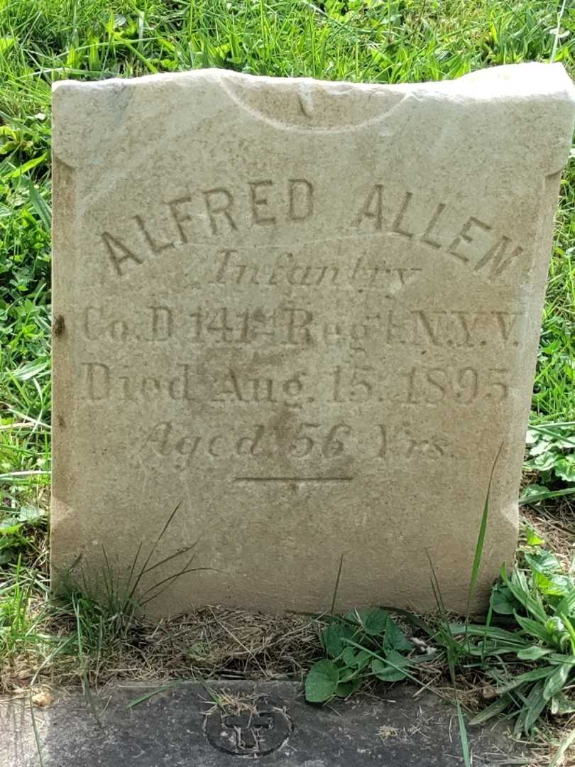 Alfred L. Aller's grave. Photo 4