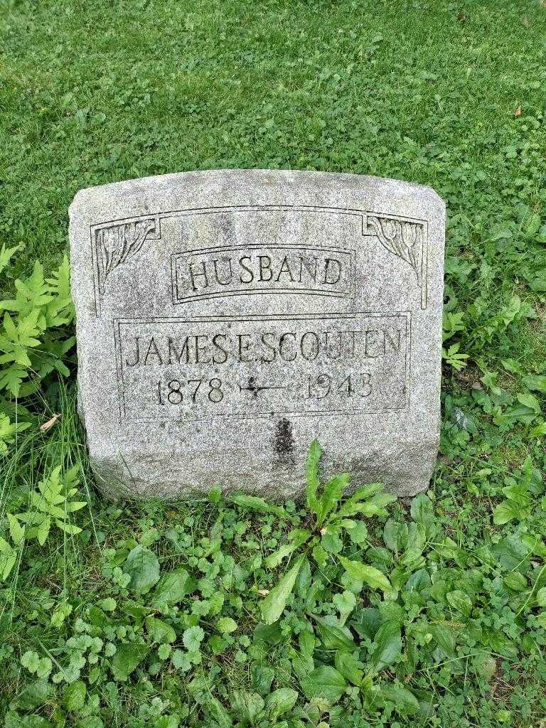 James E. Scouten's grave. Photo 2