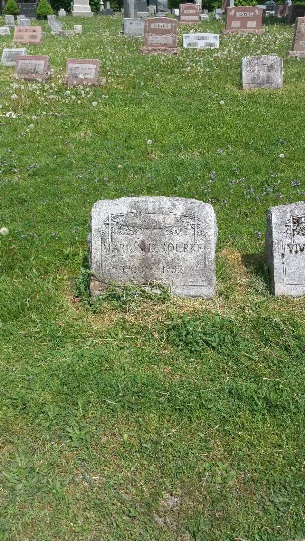 Marion D. Rourke's grave. Photo 3