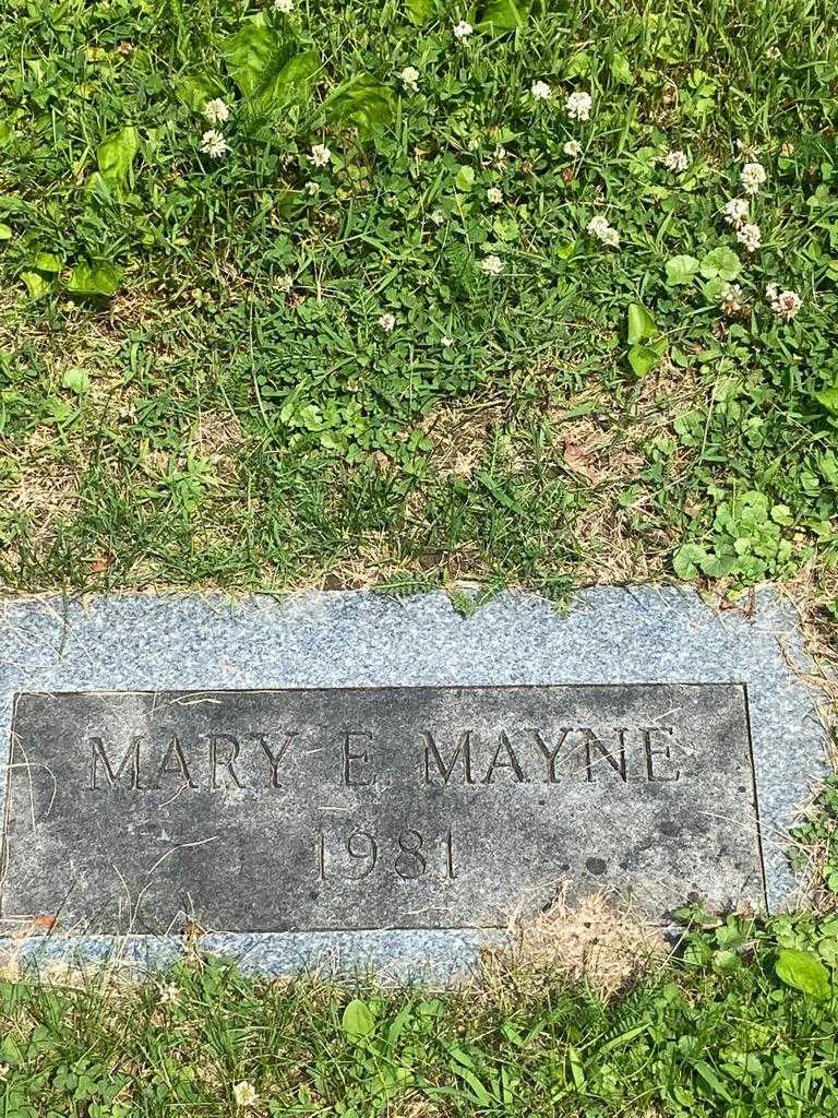 Mary E. Mayne's grave. Photo 3