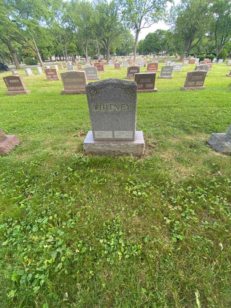 Edna V. Whitney's grave. Photo 1