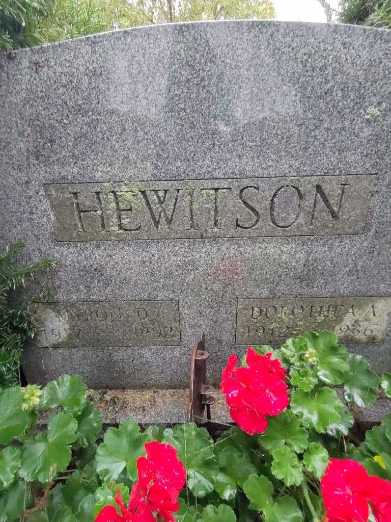Myron Hewitson's grave. Photo 7