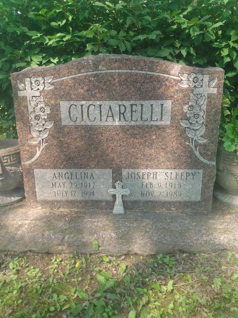 Joseph "Sleepy" Ciciarelli's grave. Photo 2