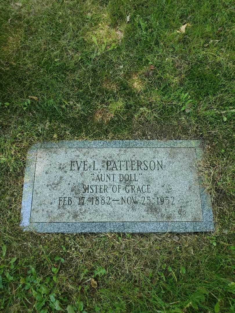 Eve L. "Aunt Doll" Patterson's grave. Photo 3