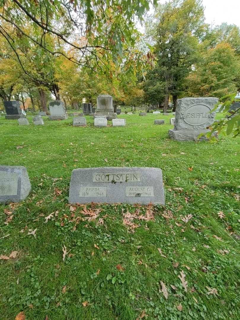August G. Gottstein's grave. Photo 1