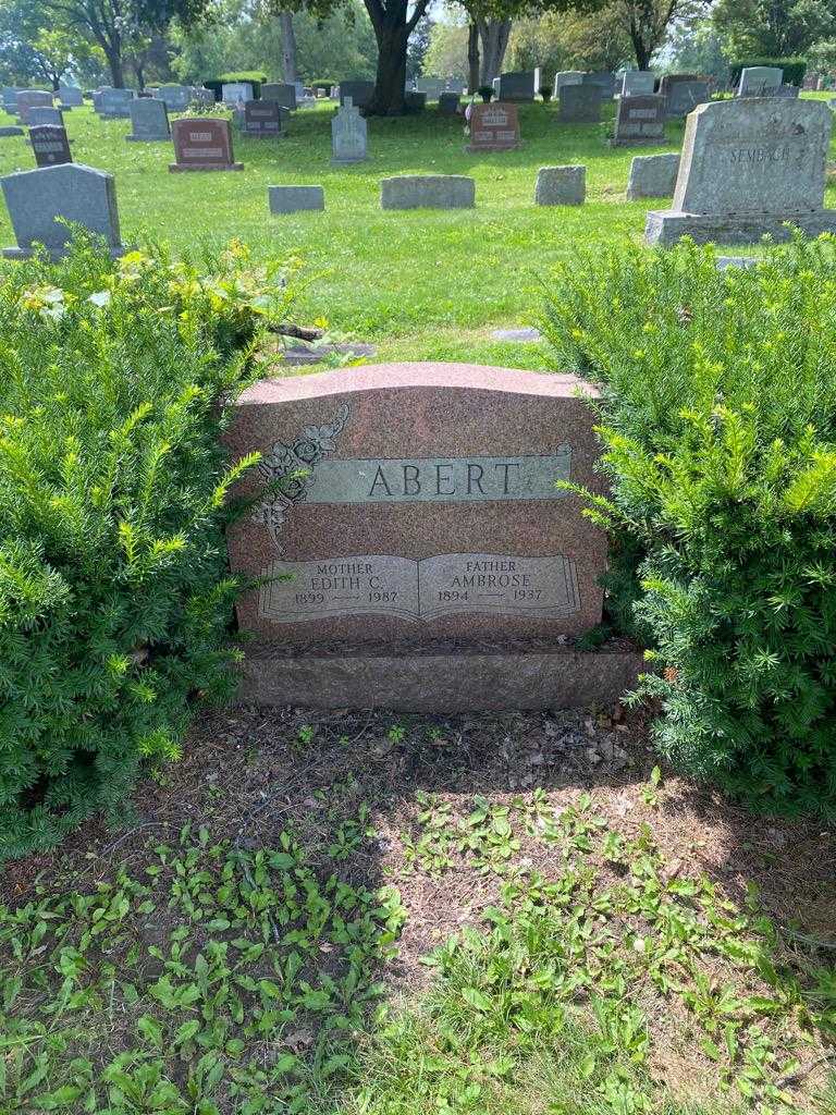 Edith C. Abert's grave. Photo 2
