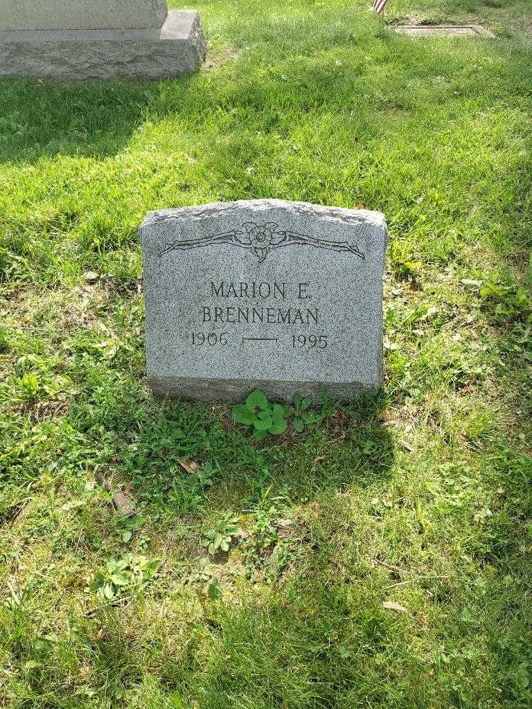 Marion E. Brenneman's grave. Photo 2