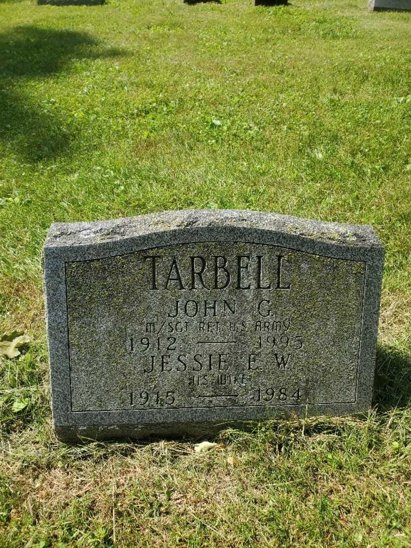 Jessie E. W. Tarbell's grave. Photo 3
