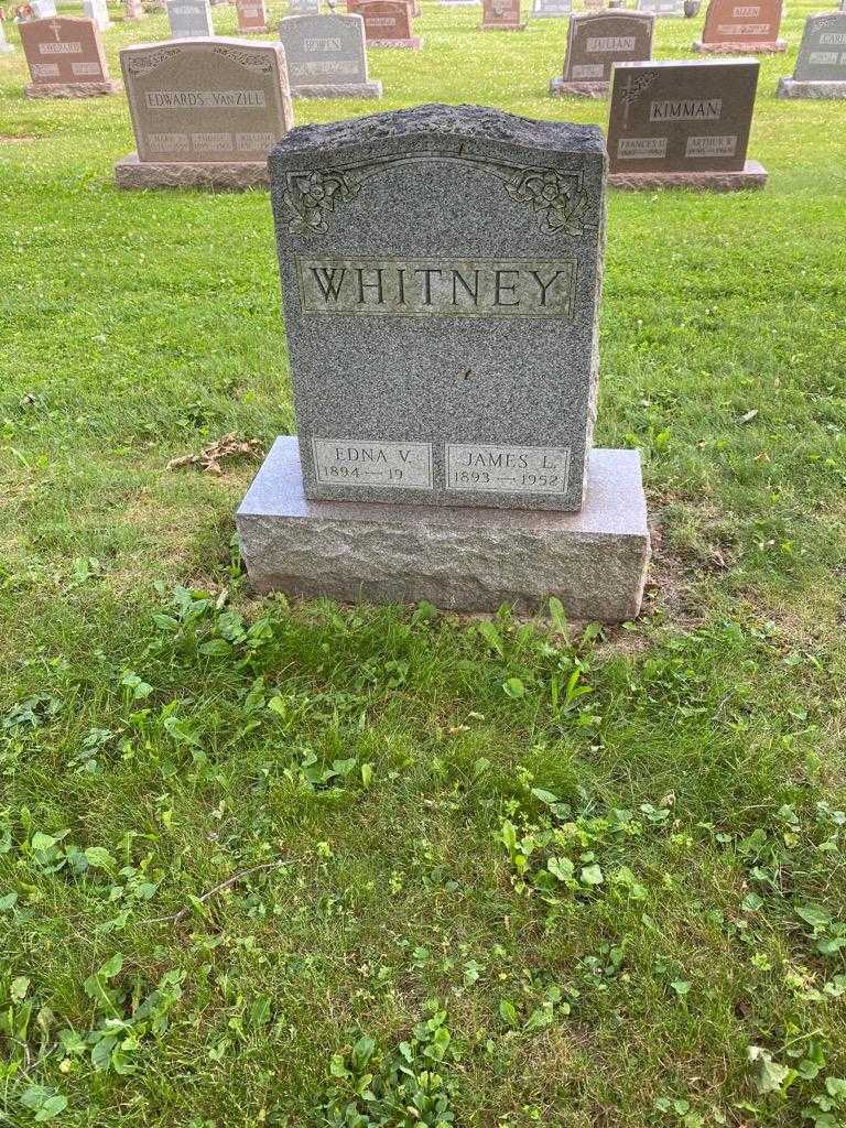 Edna V. Whitney's grave. Photo 2
